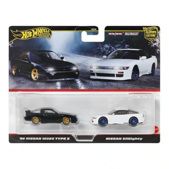 Hot Wheels Premium Car Culture 2 Pack '96 Nissan 180SX Type X/Nissan Sileighty JBK96