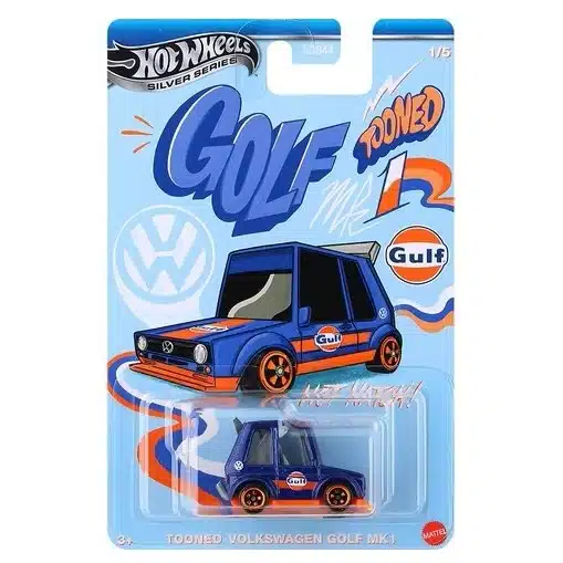 Hot Wheels Silver Series Gulf Tooned Volkswagen Golf MK1