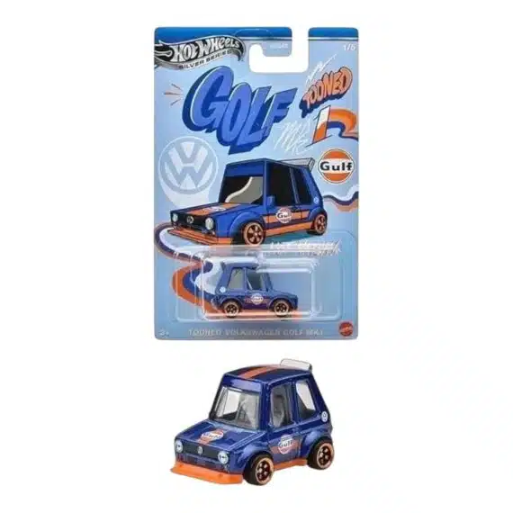 Hot Wheels Silver Series Gulf Tooned Volkswagen Golf MK1