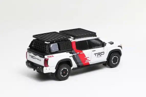GCD 1:64 Toyota Tundra - White with Red and Black（with accessories）KS-064-494