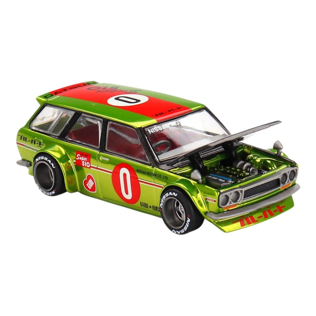 MINI GT No.164 Datsun KAIDO 510 Wagon OG Flo Yellow KHMG164