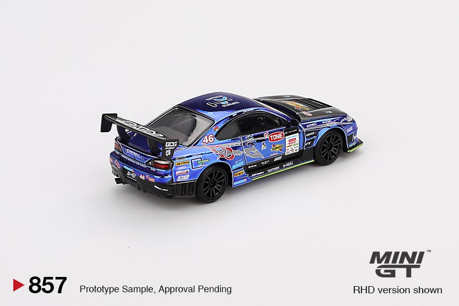 MINI GT No.857 Nissan Silvia (S15) D-MAX #46 D-MAX Racing 2023 D1 Grand Prix / D1