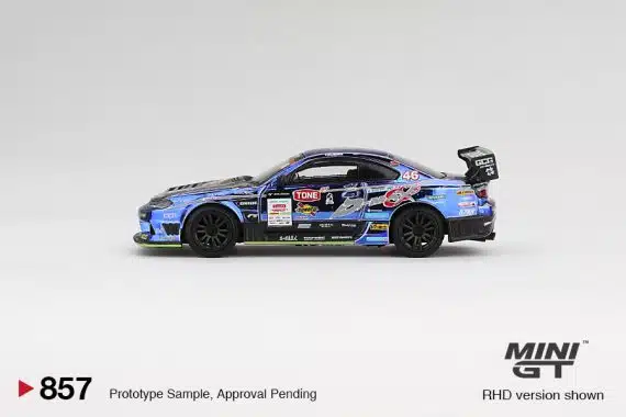 MINI GT No.857 Nissan Silvia (S15) D-MAX #46 D-MAX Racing 2023 D1 Grand Prix / D1