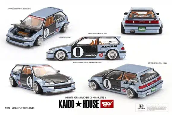 MINI GT No.179 Honda Civic (EF) Kaido Roulette V1 KHMG179