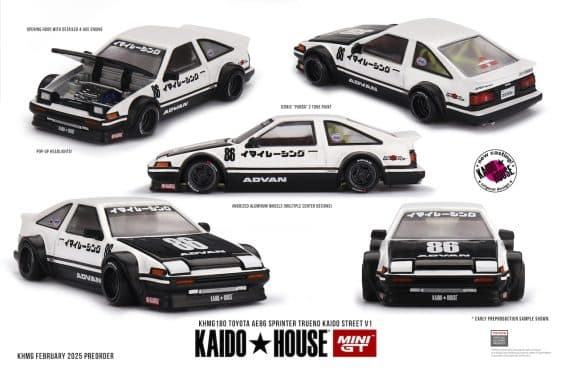 MINI GT No.180 Toyota AE86 Sprinter Trueno Kaido Street V1 KHMG180