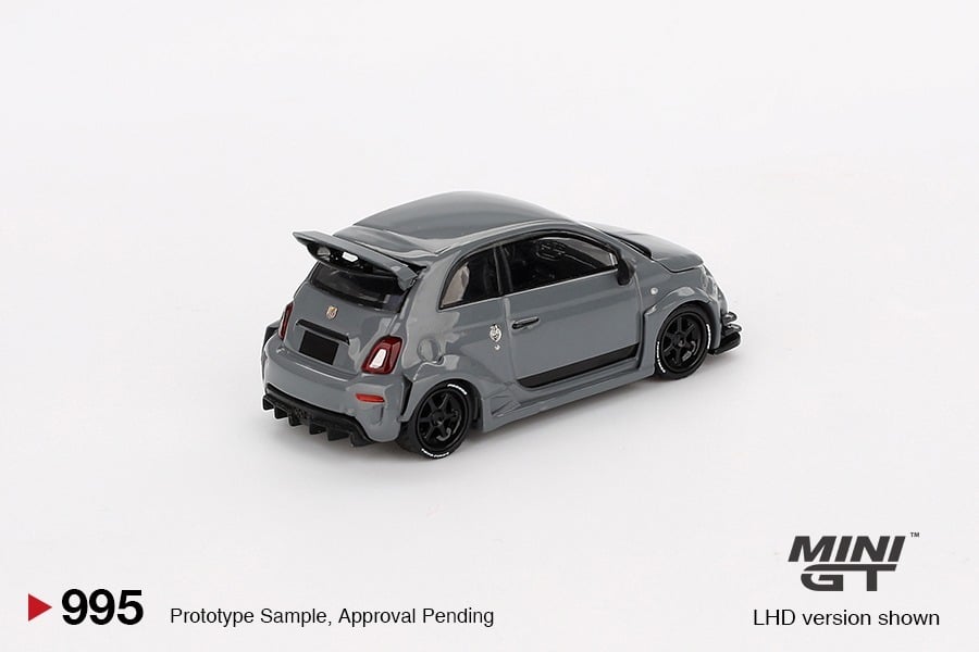 MINI GT No.995 Abarth 595 LB-WORKS x Abas Works Grey MGT00995