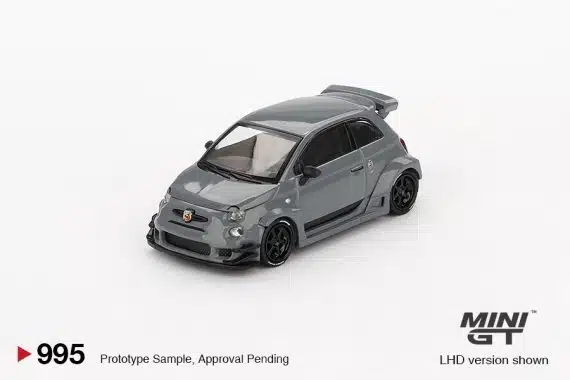 MINI GT No.995 Abarth 595 LB-WORKS x Abas Works Grey MGT00995