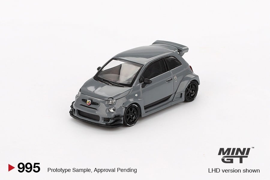 MINI GT No.995 Abarth 595 LB-WORKS x Abas Works Grey MGT00995