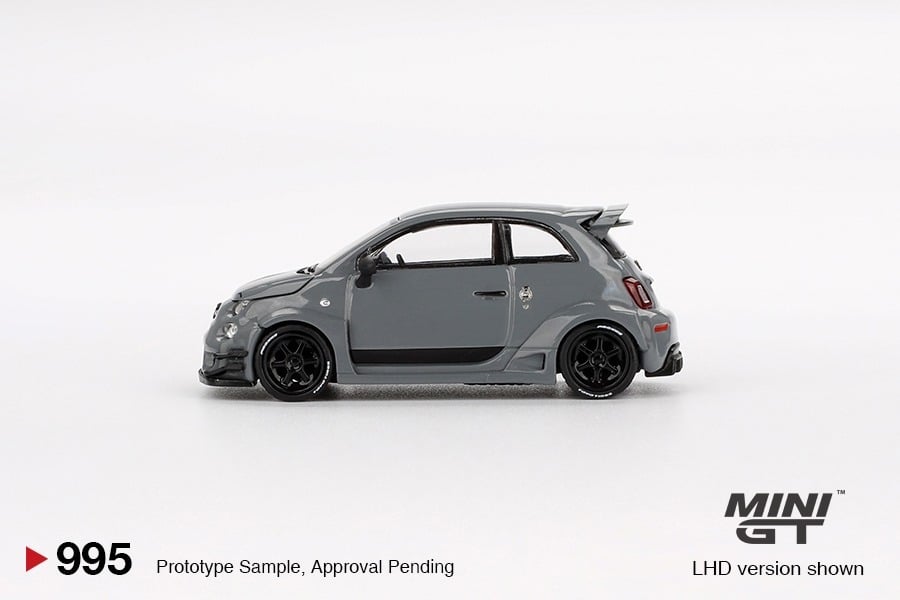 MINI GT No.995 Abarth 595 LB-WORKS x Abas Works Grey MGT00995