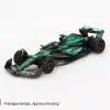 MINI GT No.1001 Aston Martin AMR24 #18 Lance Stroll 2024 F1 2024 Bahrain GP MGT01001