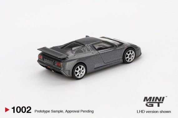 MINI GT No.1002 Bugatti EB110 Super Sport Grigio Scuro MGT01002