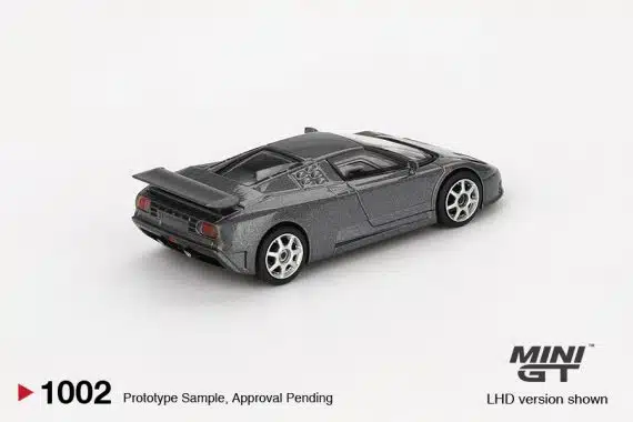 MINI GT No.1002 Bugatti EB110 Super Sport Grigio Scuro MGT01002