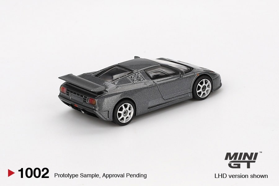 MINI GT No.1002 Bugatti EB110 Super Sport Grigio Scuro MGT01002