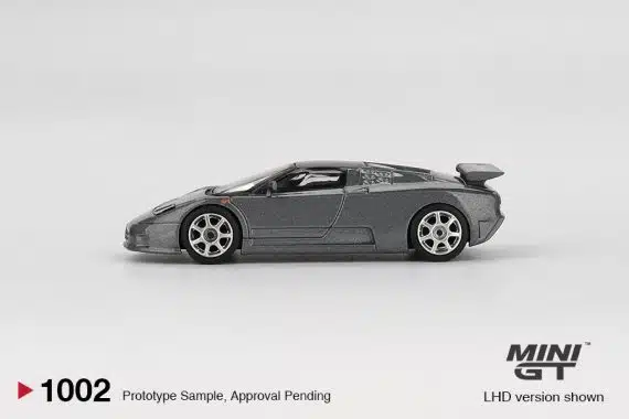 MINI GT No.1002 Bugatti EB110 Super Sport Grigio Scuro MGT01002