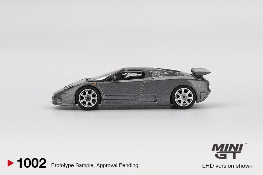 MINI GT No.1002 Bugatti EB110 Super Sport Grigio Scuro MGT01002