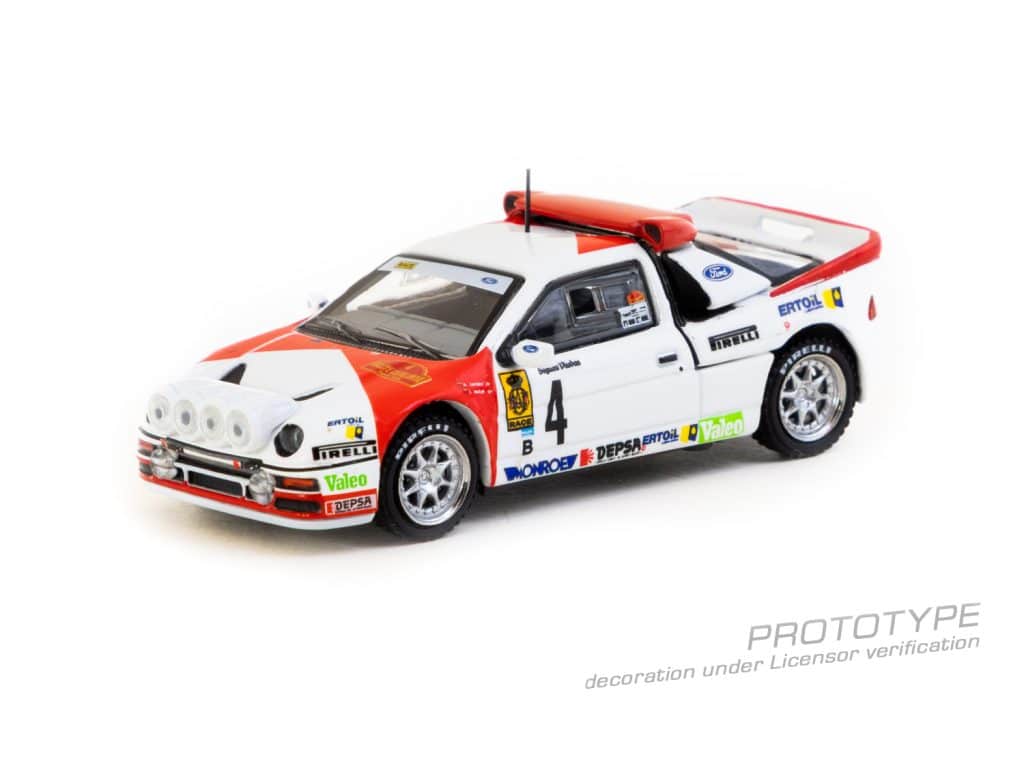 Tarmac Works 1:64 HOBBY64+ Ford RS200 Rallye Catalunya 1986 T64P-001-86RC04