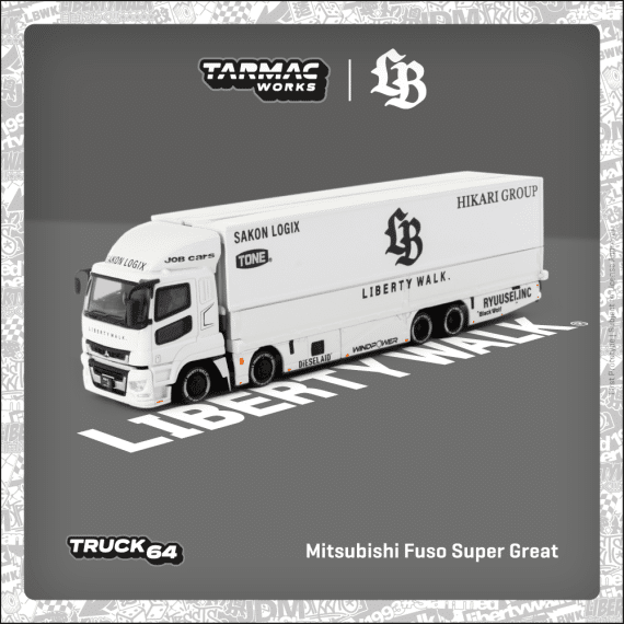 Tarmac Works 1:64 TRUCK64 Mitsubishi Fuso Super Great LB-TRUCKS T64T-TL001-LBW