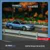 Tarmac Works 1:64 GLOBAL64 VERTEX Nissan Silvia (S13) Blue / Grey T64G-025-PU