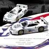Sparky X Tiny 1/64 Porsche 911 GT1 EVO 24h LE MANS 1997 H.J.STUCK - T.BOUTSEN #25 & #26