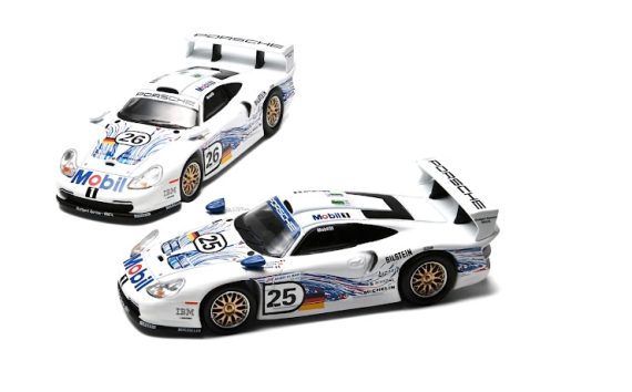 Sparky X Tiny 1/64 Porsche 911 GT1 EVO 24h LE MANS 1997 H.J.STUCK - T.BOUTSEN #25 & #26