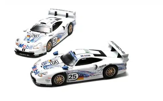 Sparky X Tiny 1/64 Porsche 911 GT1 EVO 24h LE MANS 1997 H.J.STUCK - T.BOUTSEN #25 & #26