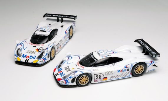Sparky X Tiny 1/64 Porsche 911 GT1 LM 1998 #25 & #26 (Tiny Exclusive)