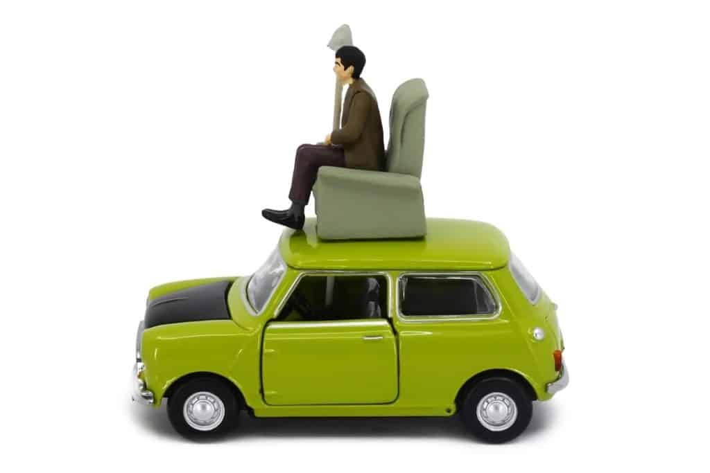 Tiny City Die-cast Model Car - 1/50 Mr Bean's MINI Set with Sofa ATBS027
