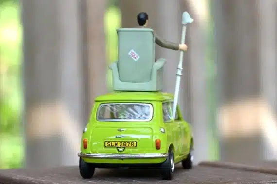 Tiny City Die-cast Model Car - 1/50 Mr Bean's MINI Set with Sofa ATBS027