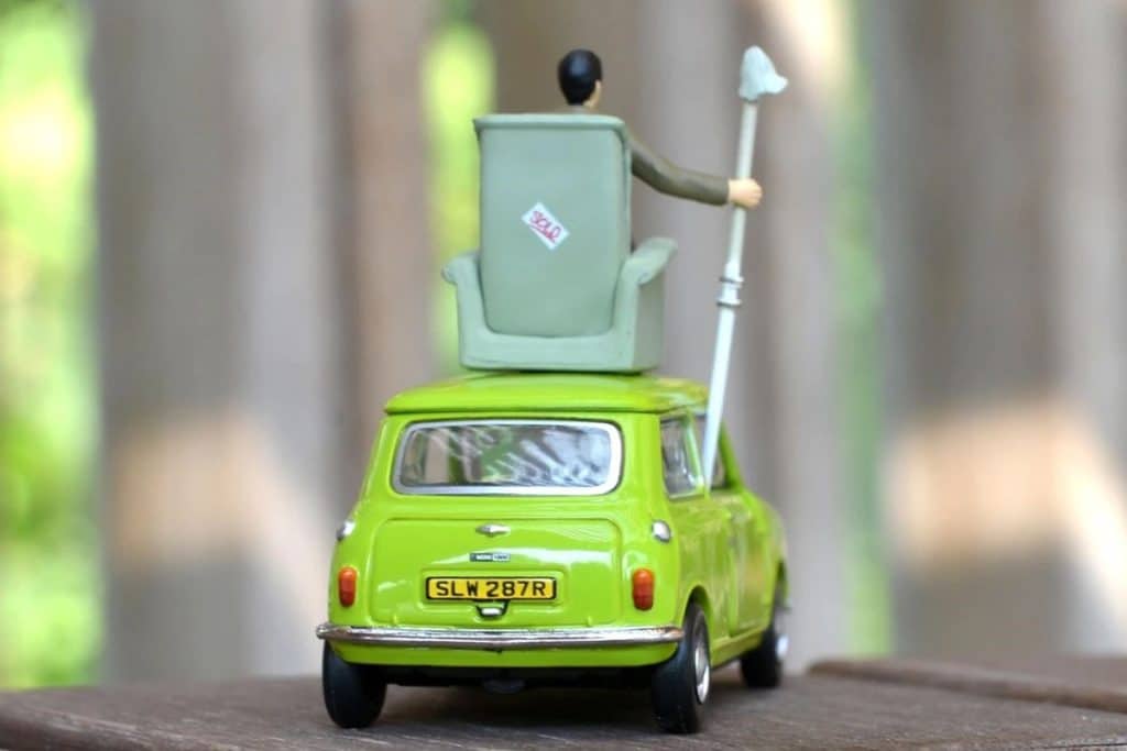 Tiny City Die-cast Model Car - 1/50 Mr Bean's MINI Set with Sofa ATBS027