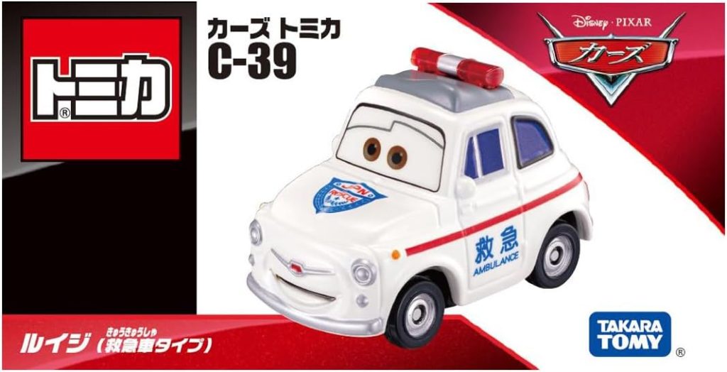 Takara Tomy Disney Cars Tomica C-39 Luigi (Ambulance Type)