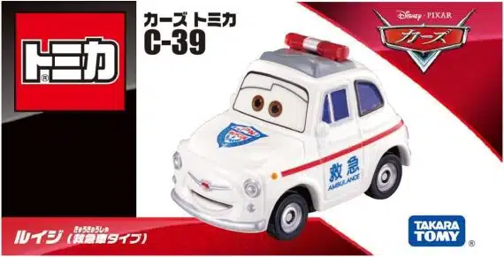 Takara Tomy Disney Cars Tomica C-39 Luigi (Ambulance Type)