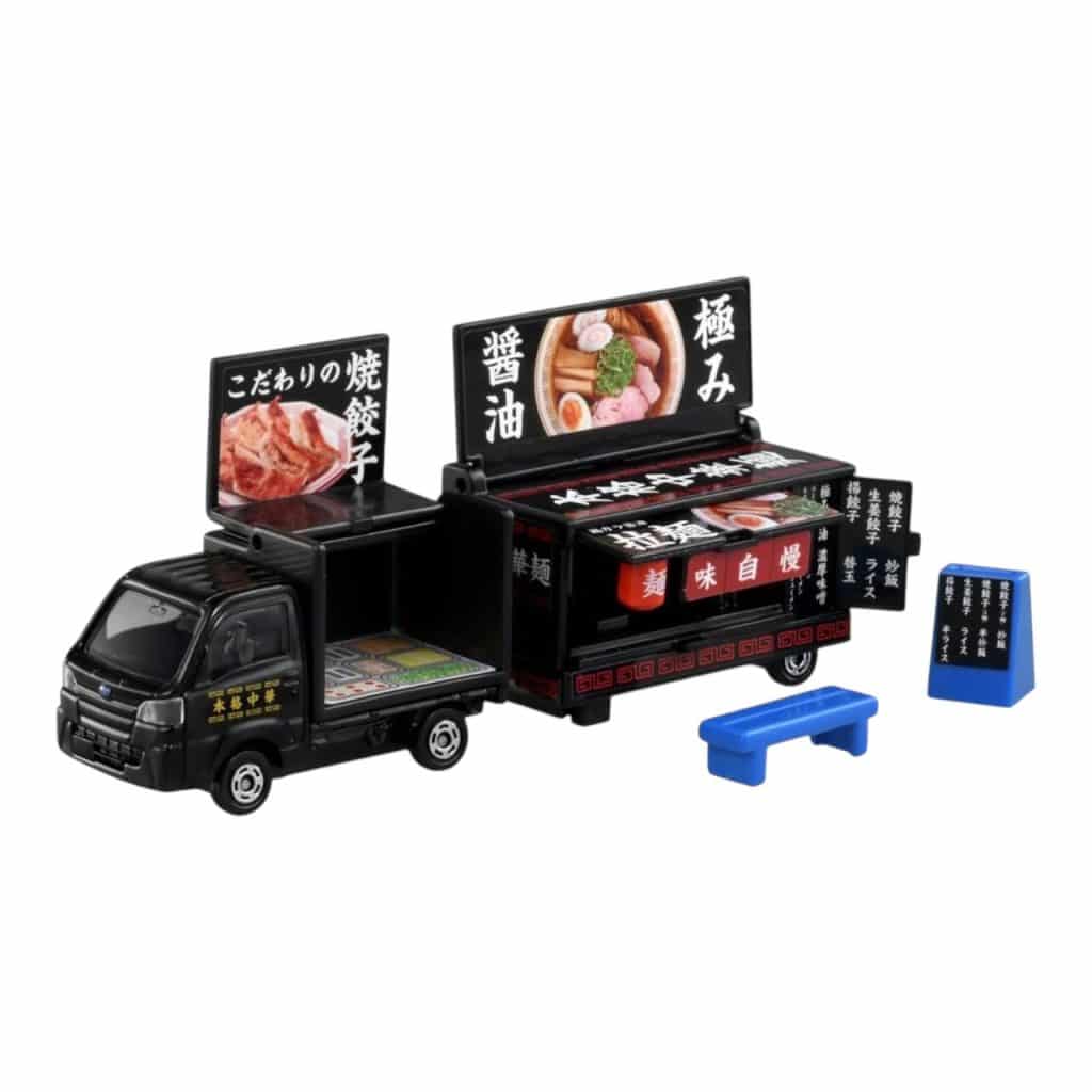 Takara Tomy Tomica Long Type Tomica No.142 Subaru Sambar Kitchen Trailer