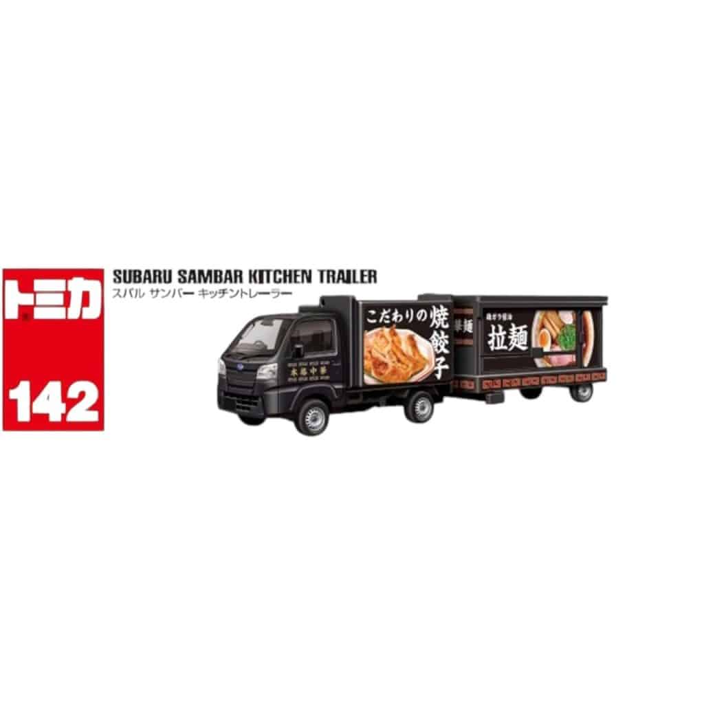 Takara Tomy Tomica Long Type Tomica No.142 Subaru Sambar Kitchen Trailer