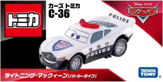 Takara Tomy Disney Cars Tomica C-36 Lightning McQueen (Police Car Type)