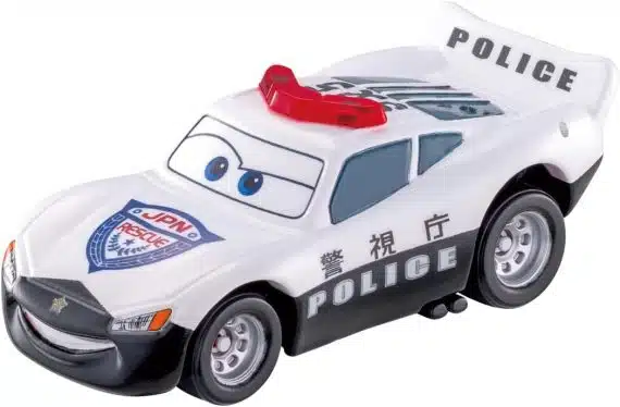 Takara Tomy Disney Cars Tomica C-36 Lightning McQueen (Police Car Type)