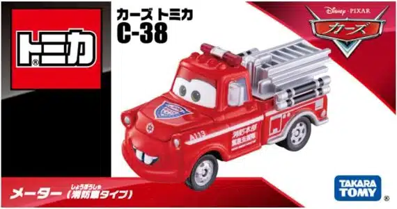 Takara Tomy Disney Cars Tomica C-38 Meter (Fire Truck Type)