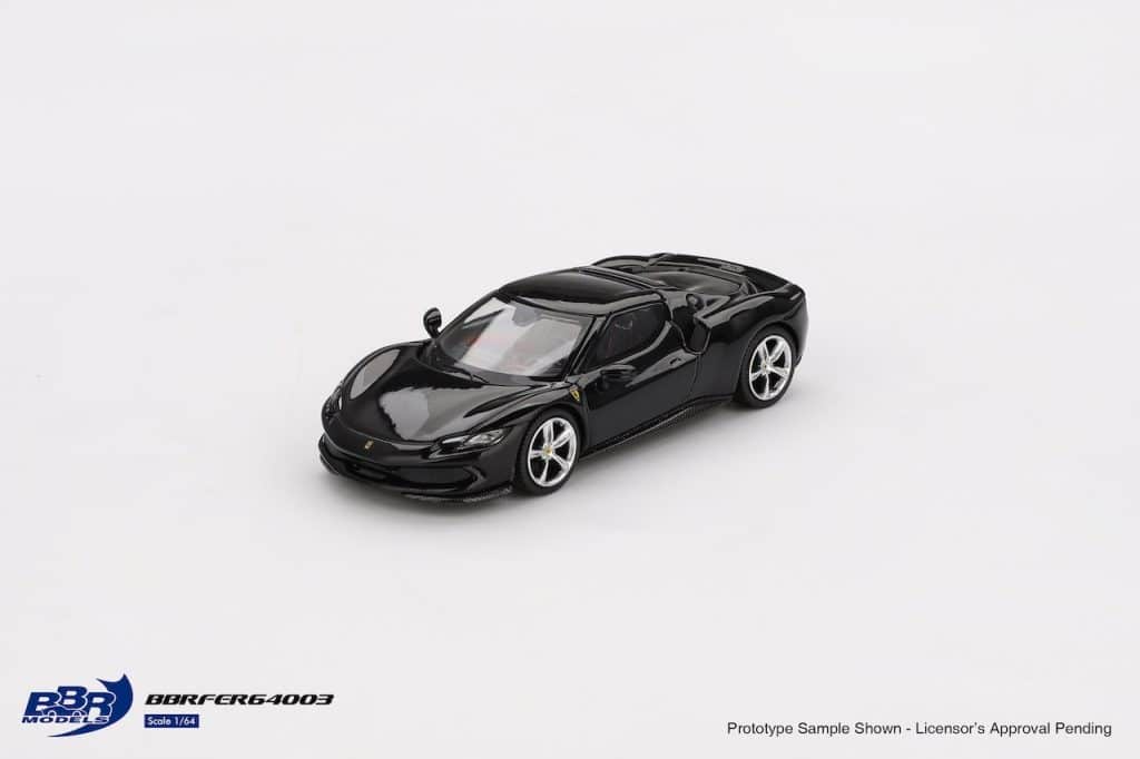 BBR Models 1:64 Ferrari 296 GTB Nero Daytona BBRFER64003