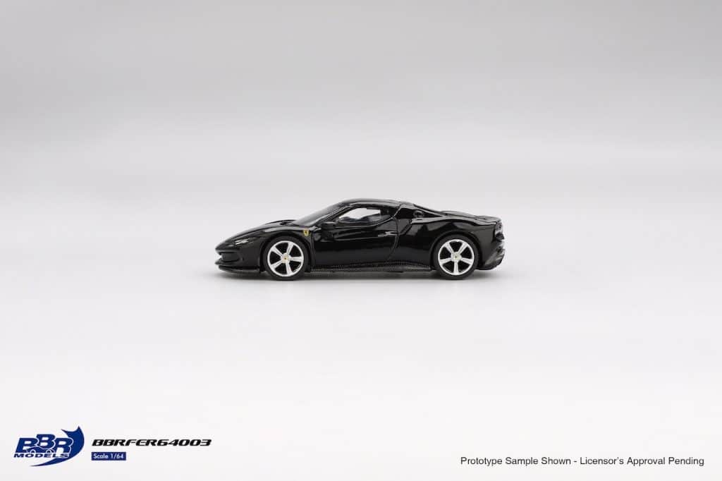 BBR Models 1:64 Ferrari 296 GTB Nero Daytona BBRFER64003