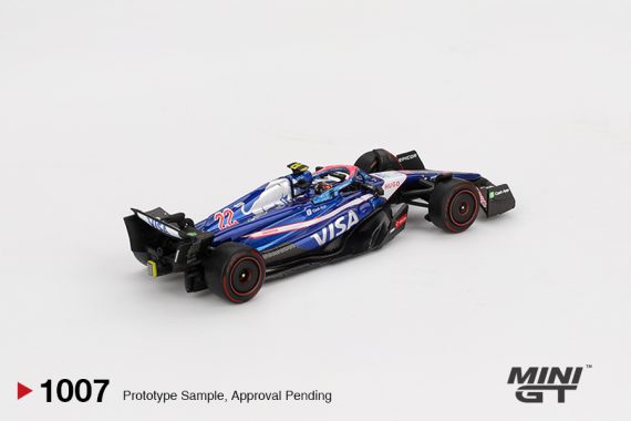 MINI GT No.1007 RB VCARB 01 #22 Yuki Tsunoda 2024 F1 2024 Bahrain GP MGT01007