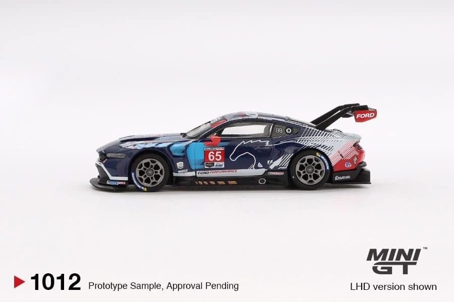 MINI GT No.1012 Ford Mustang GT3 #65 Ford Multimatic Motorsports 2024 IMSA Daytona 24 Hrs MGT01012