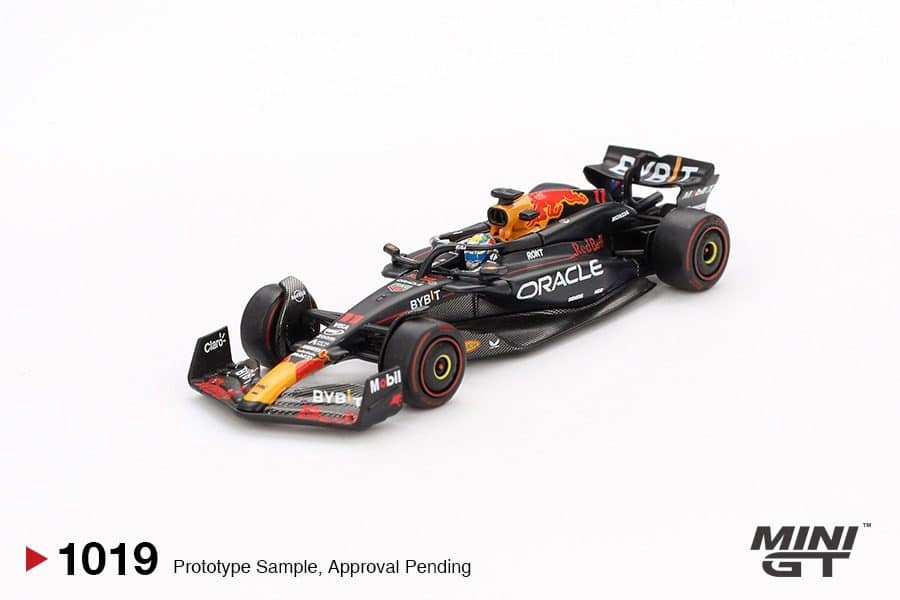 MINI GT No.1019 Oracle Red Bull Racing RB20 #11 Sergio Pérez 2024 F1  2024 Bahrain GP 2nd Place MGT01019