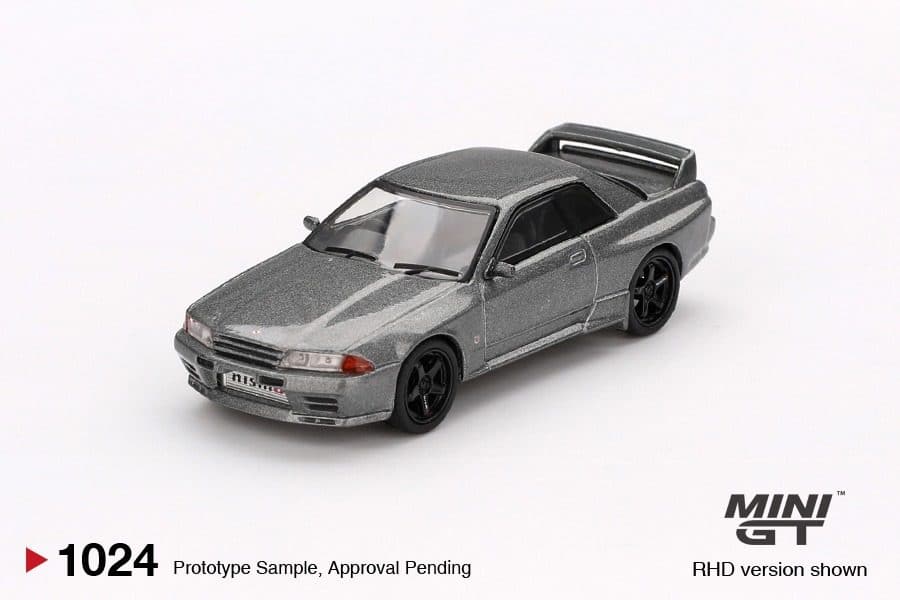 MINI GT No.1024 Nissan Skyline GT-R (NISMO BNR32 CRS Version) Dark Metal Gray MGT01024