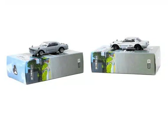 Tarmac Works 1:64 Special Edition Fuji Speedway Skyline HT 2000GT-R Silver Chrome T64G-043-SC