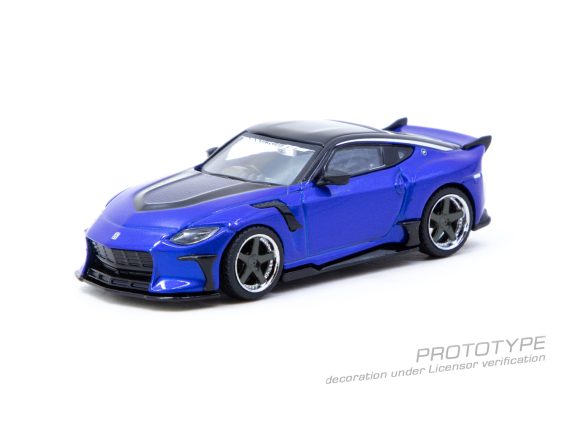Tarmac Works 1:64 GLOBAL64 Nissan VeilSide FFZ400 Fairlady Z Blue T64G-074-BL