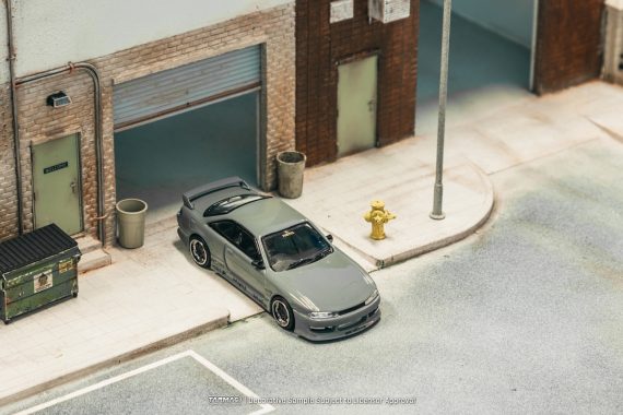 Tarmac Works 1:64 GLOBAL64 VERTEX Silvia (S 14) Grey T64G-018-GY