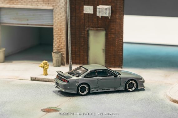 Tarmac Works 1:64 GLOBAL64 VERTEX Silvia (S 14) Grey T64G-018-GY