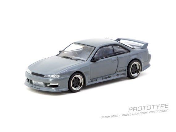 Tarmac Works 1:64 GLOBAL64 VERTEX Silvia (S 14) Grey T64G-018-GY
