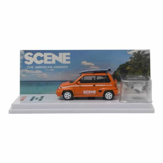 INNO64 x Scene by Ice Fire 1:64 Honda City Turbo II w/ Motocompo Limited Edition Set