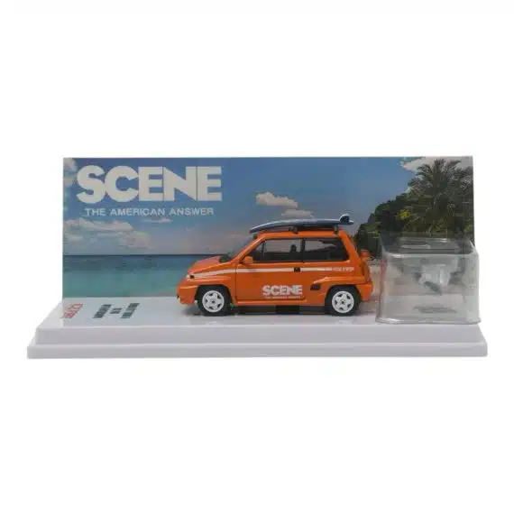 INNO64 x Scene by Ice Fire 1:64 Honda City Turbo II w/ Motocompo Limited Edition Set