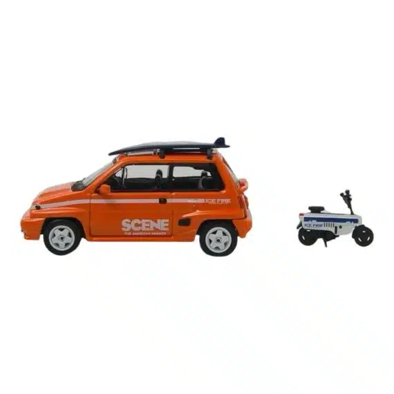 INNO64 x Scene by Ice Fire 1:64 Honda City Turbo II w/ Motocompo Limited Edition Set
